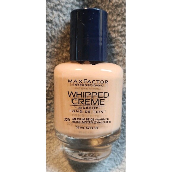 Max Factor Whipped Creme Makeup #329 Medium Beige (Warm 3) NOB